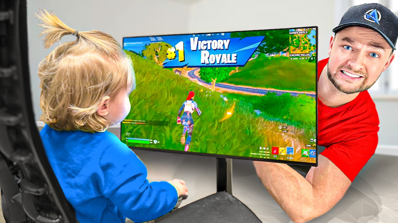 My SON Controls My Fortnite Game!