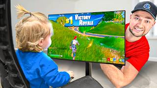 My SON Controls My Fortnite Game!