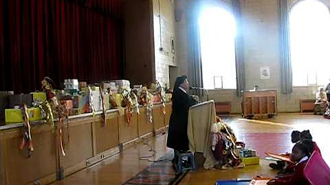 Sister Rita Michelle Proctor talks to students