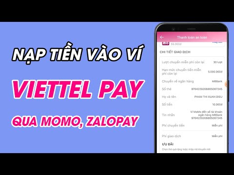 Video Cách Nạp Tiền Vào Ví Viettel Money ( Viettel Pay)... - youtube