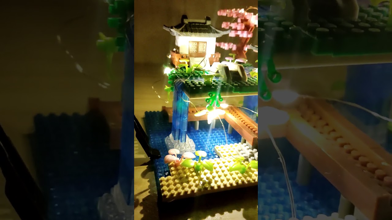 Peach pool Nano block, building blocks toys.