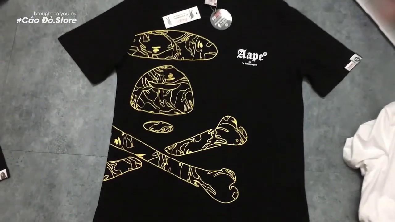 Áo Tee Bape Gold X Bone - Cáo Đỏ Store - Supreme in Hà Nội - YouTube