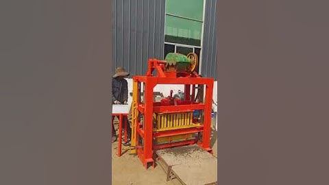#QTJ4-40 small concrete block machine for 6 inch hollow blocks with low investment #buildingblocks