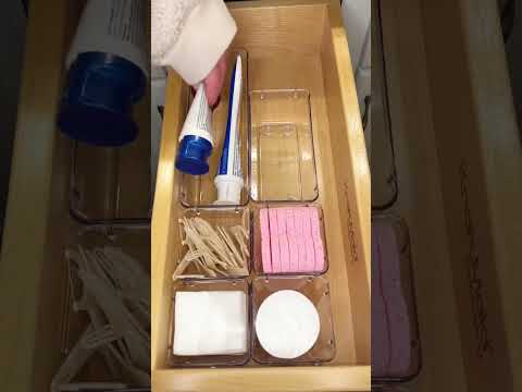 Bathroom Drawer Organizing🫧🤍 (ASMR) #shorts