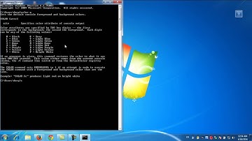 change color in dos