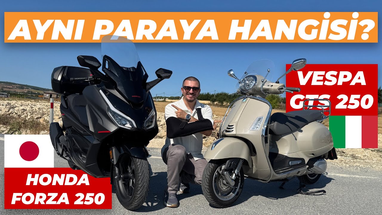 Aynı Paraya Japon Mu İtalyan Mı? Honda Forza 250 vs Vespa GTS 250 Karşılaştırma