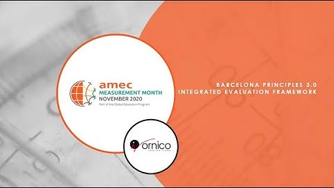 PR and Communication Measurement Webinar - Barcelona Principles 3.0