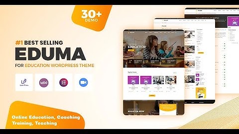 Eduma – Education WordPress Theme &  Install theme and Import demo