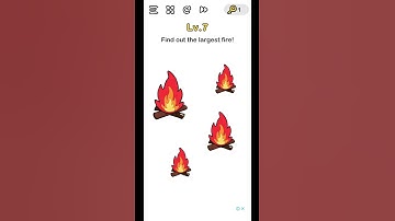 Brain Out Level 7 - Largest fire