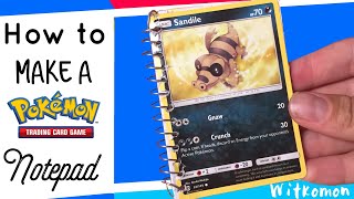 How to Make a Pokemon Card Notebook!