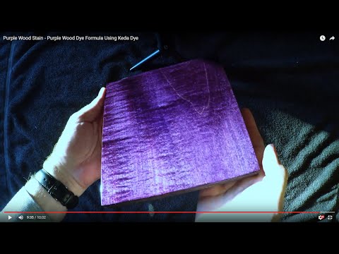 Purple Wood Dye - Vivid Purple Wood Stain Using Keda Wood Dyes - Wood Stain  Colors Formula 