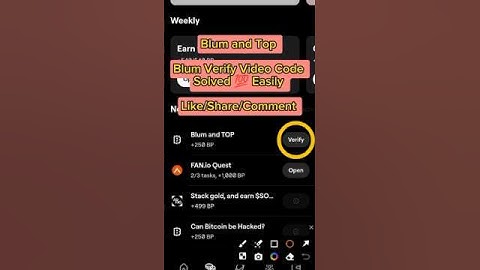 Blum and Top Blum Verify Video Code Solved 💯 Easily | Today Blum Code Solved | Blum | #blum #paws