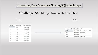 SQL Challenges #3: Merge Rows With Delimiters