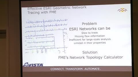 FME UC 2014 - Effective Esri Geometric Network Tracing with FME