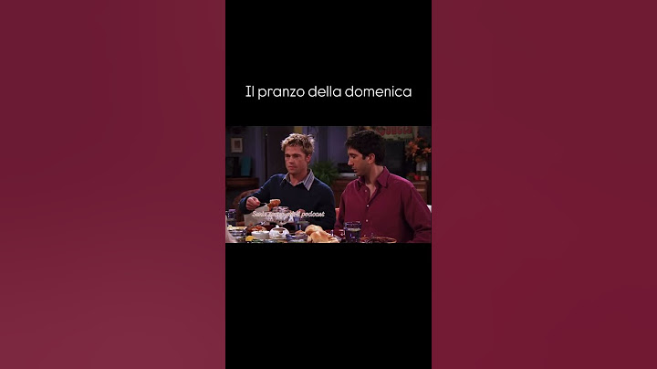 Indovina chi viene a pranzo #seriesenzaetà #serietvcult #podcast #friends #bradpitt