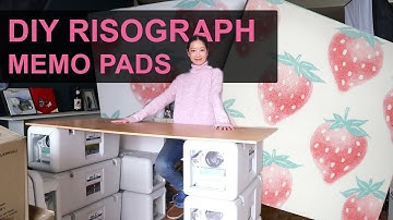 How to DIY Risograph Memo Pads or Notepads - Tutorial and Design