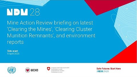 Mine Action Review briefing - NDMUN28