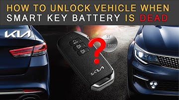 How to unlock vehicle when smart key battery is dead | KIA