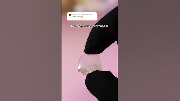 When someone asks for free keycaps 😐#resin #keycaps #resinart #gaming #gaminggirls #pcaddicts