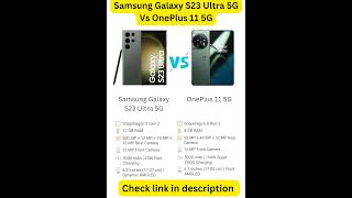 Samsung Galaxy S23 Ultra 5G vs OnePlus 11 5G #shorts