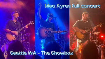 Mac Ayres - Full Seattle concert - Front row view