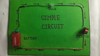 Working model of simple electric circuit,Science project forschool exhibition,Simple circuit project