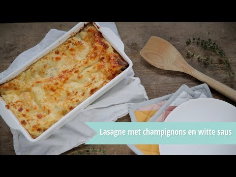RECEPT | Lasagne met champignons en witte saus
