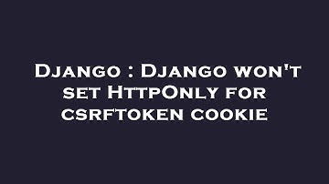 Django : Django won