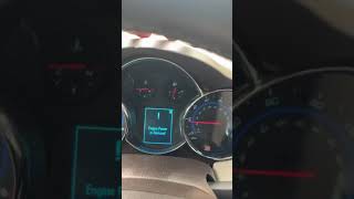 2015 Chevy Cruze engine power is reduced Profile