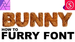Affinity Photo - Fur Text Tutorial