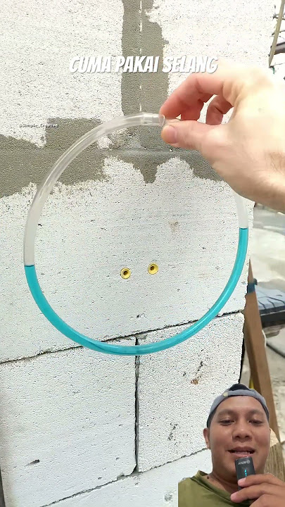 How to level a building using a waterpass hose #shorts #diy #waterpasshose #waterpass