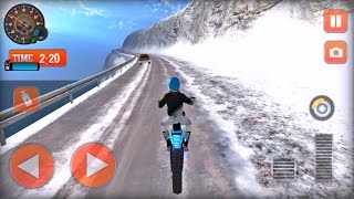 Snow Mountain Bike Racing - Motor Bike Race Game - Android Gameplay screenshot 2