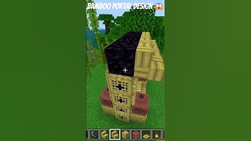 Minecraft bamboo portal 🤯  #minecraft #shortvideo #minecraftbuilding #shorts  #minecraftbuild #fyp