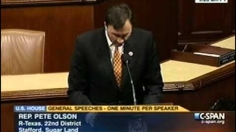Rep. Olson admonishes POTUS on Keystone