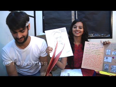 Swara and Sanskar aka Helly and  Varun of Swaragini recieves gifts from fans