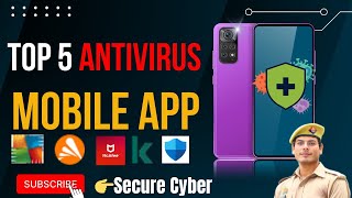 TOP 5 Mobile Security Apps।। टॉप 5 मोबाइल एंटीवायरस ऐप #mobile_security #antivirus #securecyber screenshot 2