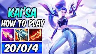 *CLEAN* HOW TO PLAY KAISA & CARRY | Best Build & Runes S14 Diamond Player Guide | League of Legends