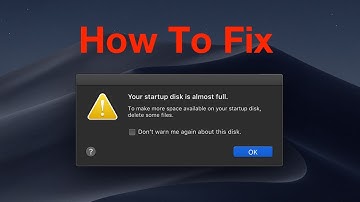 Your Start Up Disk Is Almost Full On Mac