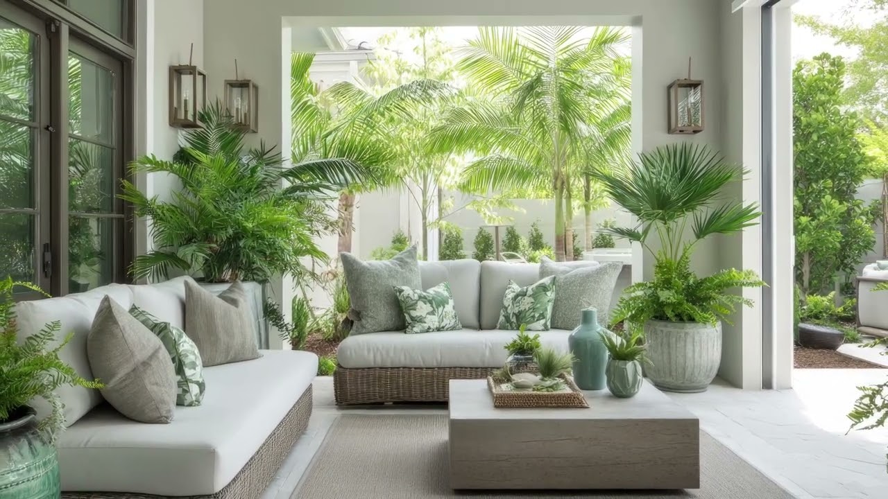 Modern Courtyard Design Secrets  Small Backyard Decorating with a Tropical Twist