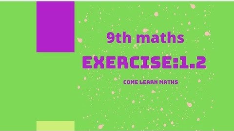 A quick introduction of cardinal number //9th maths(tamil)//exercise 1.2/ samacheer