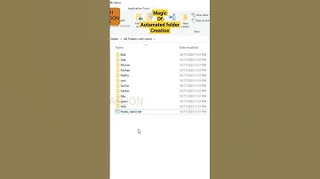 The Power of Automation Multi Folder Creation