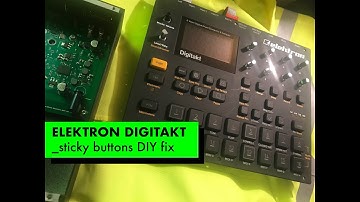 DIGITAKT sticky stuck Buttons DIY soft fix (TPE rubber coating)