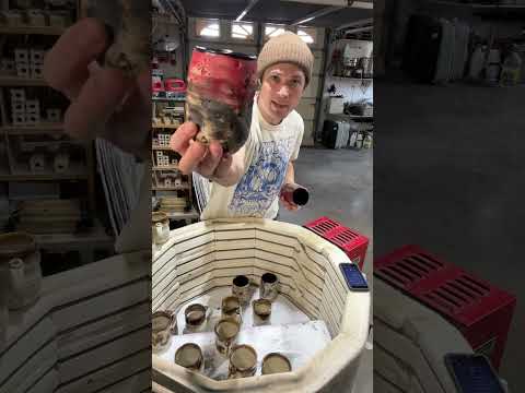 Fresh Pots! Glaze Kiln Unloading: Nuka Iron Mugs & Plates, Asteroid Cups and more, 4/24/2025