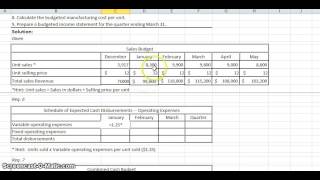 6 Cash Payments for Operating Expenses Budget