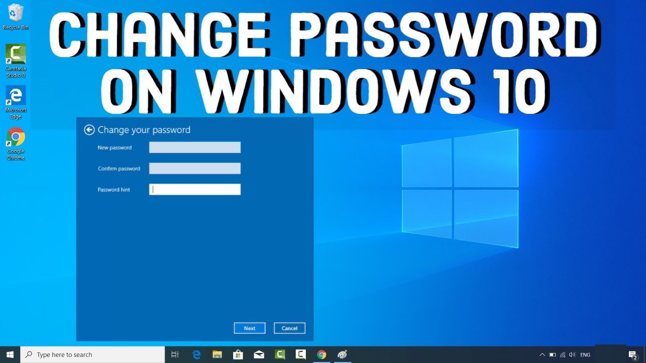 how to change password for microsoft account in windows 10