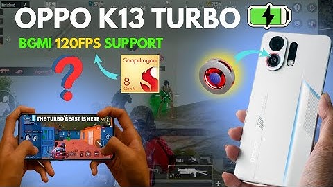 🔥OPPO K13 Turbo BGMI 4.0⚡120FPS ULTRA SMOOTH TEST!😱 Lag FIX + No Heating!🔥