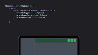 WWDC22: SwiftUI on iPad: Add toolbars, titles, and more | Apple