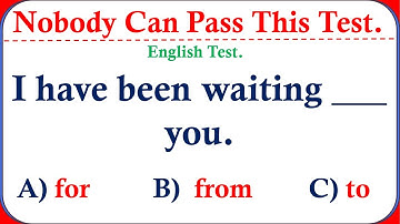 Mixed English Grammar Test: Only 5% Most senior Can Pass This Test