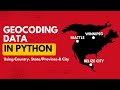 Geocoding in Python Made Easy: Plot map data using GeoPy - Even if you don't have Latitude/Longitude