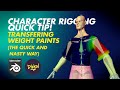 Character Rigging Quick Tip! Transferring Armature Weight Paints (The Quick and Nasty Way!!)